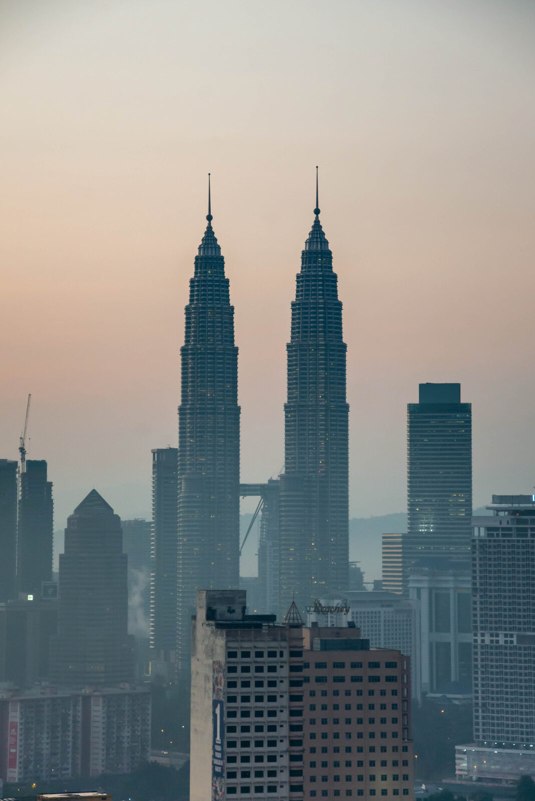 Kuala Lumpur skyline dominated by the twin towers