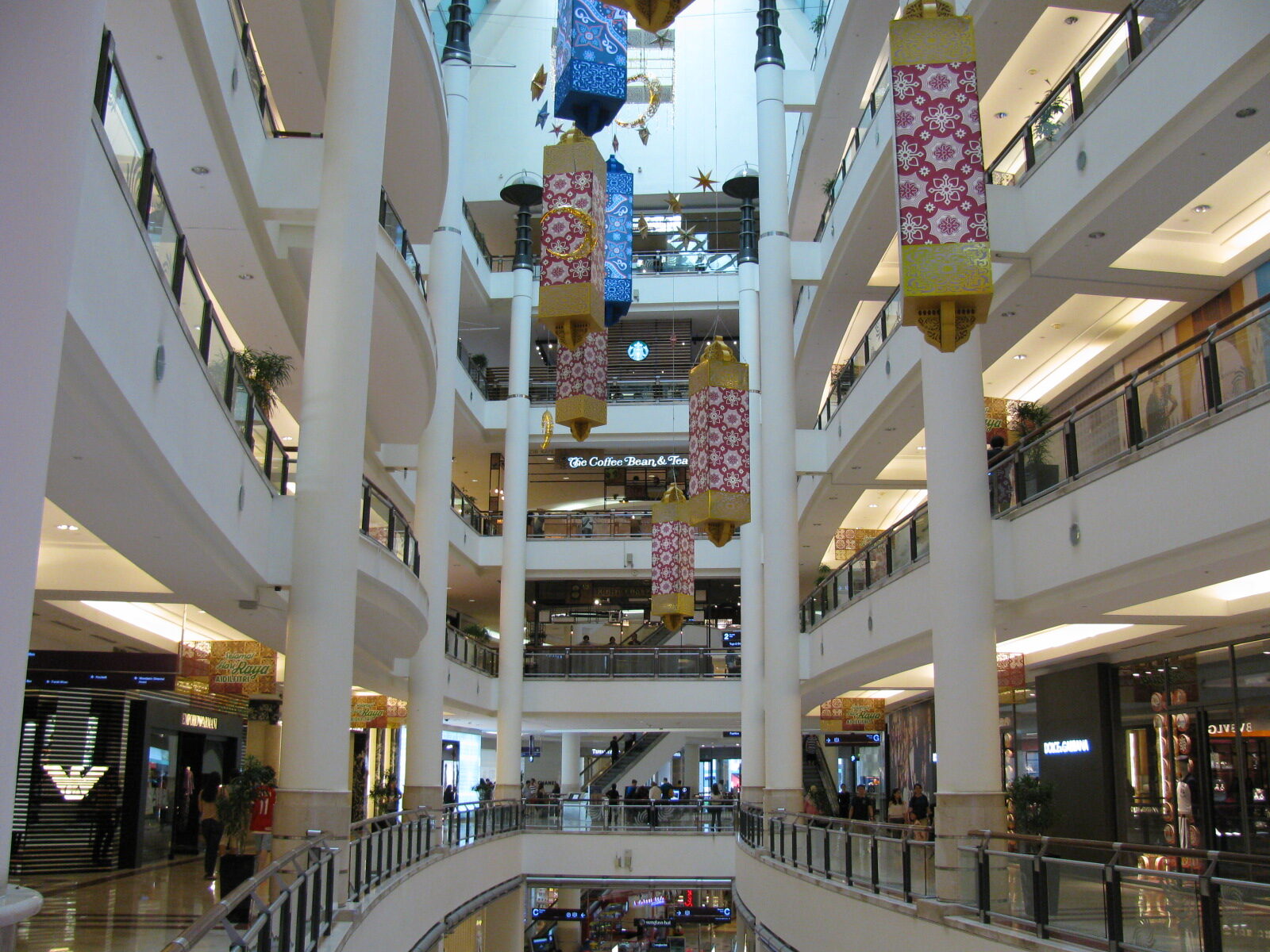 Interior of Suria KLCC shopping mall